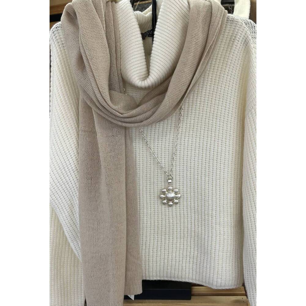 NEW ALASHAN CASHMERE women's cashmere essential scarf in chai